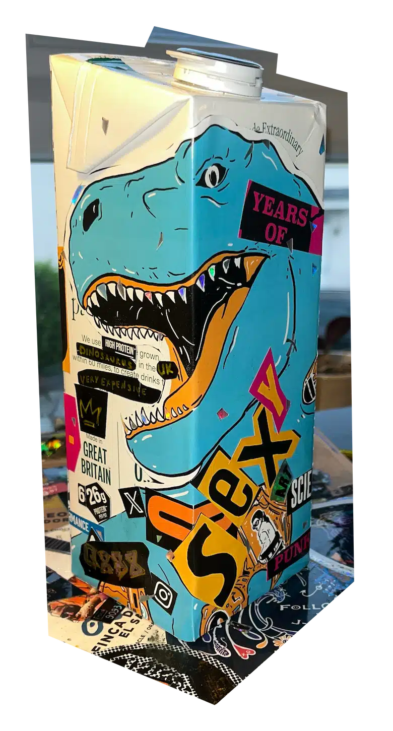 Sexy Punk High-Performance DYNO MILK carton