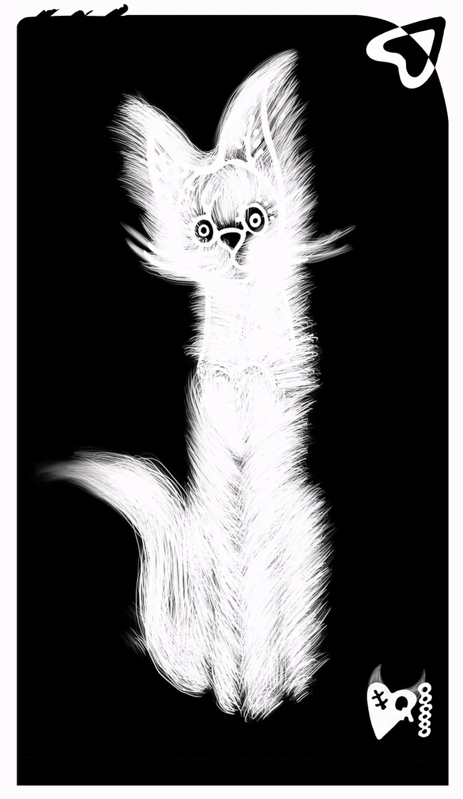 KomproMir Cat V1 sticker - luminous Space Cat symbolizing peace through compromise