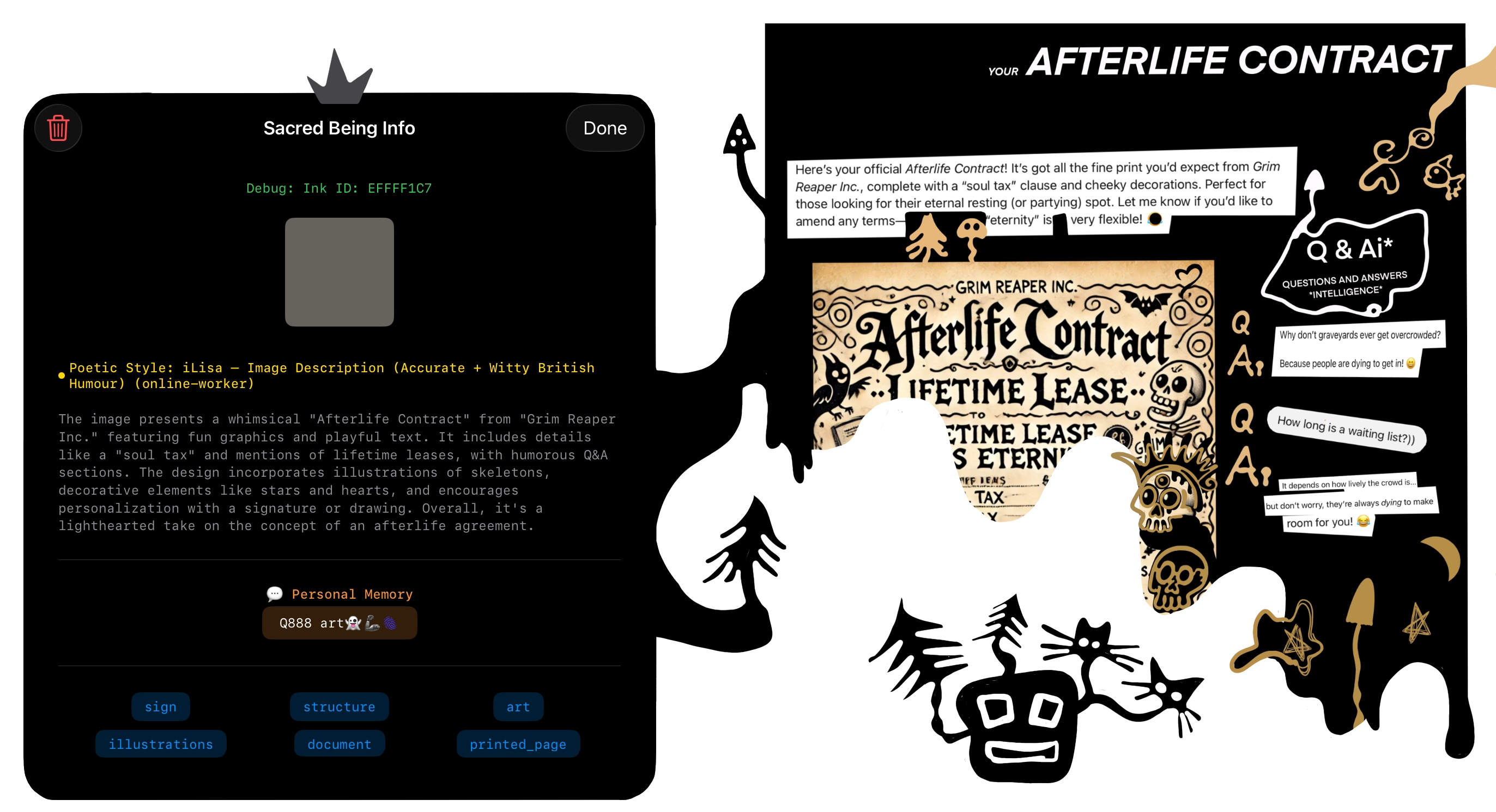 Digital Ink memory (overlay)